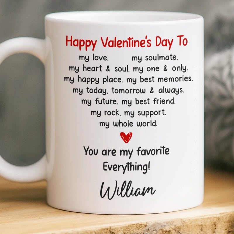 Custom Mug - Personalized Anniversary Wedding Gifts For Husband And Wife, Him And Her - Our Love Moves Forward