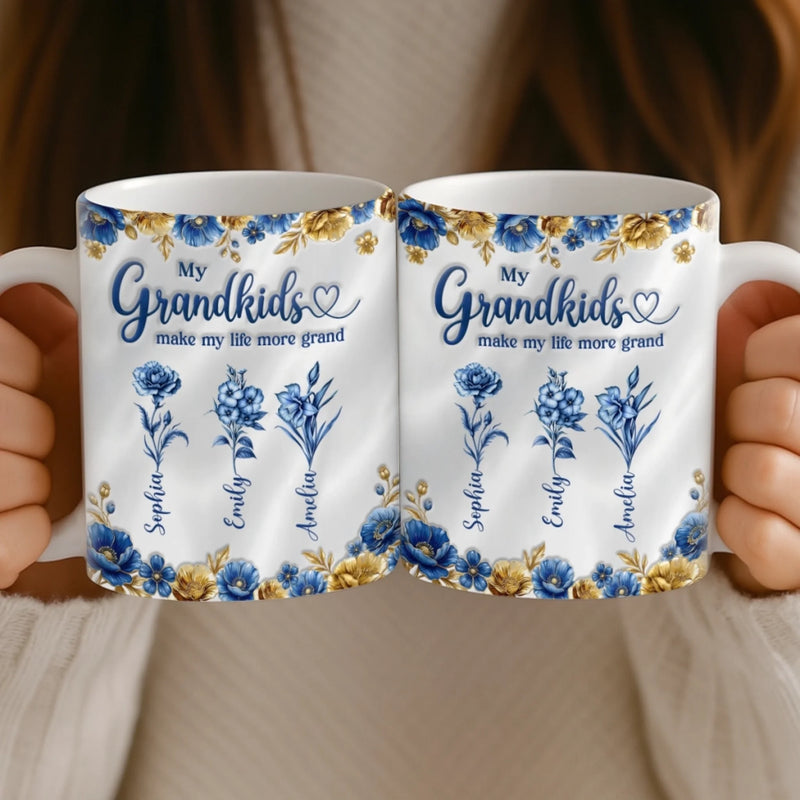 Custom Mug - Personalized Mother's Day Gifts For Mom, Grandma - A Lifetime Of Blooming Love