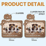 We're Watching You - Dog & Cat Personalized Custom Car Visor Clip - Gift For Pet Owners, Pet Lovers