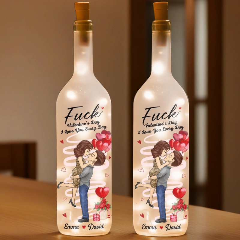 Custom Bottle Lamp - Personalized Anniversary Wedding Gifts For Husband And Wife, Him And Her - Years Passed Love Grows