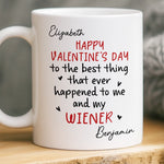 Custom Mug - Personalized Anniversary Valentine Wedding Gifts For Husband And Wife, Him And Her - Together We Grow Braver