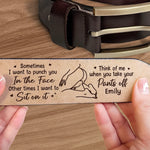 Custom Engraved Leather Belt - Personalized Anniversary Wedding Gifts For Husband And Wife, Him And Her - Love Chooses Us Again