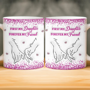 Custom 3D Inflated Effect Printed Mug - Personalized Birthday Gifts For Mom, Daughter - Loved More Than Coffee