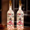 Every Day With You Feels Like Valentine’s Day - Couple Personalized Custom Bottle Lamp - Gift For Husband Wife, Anniversary