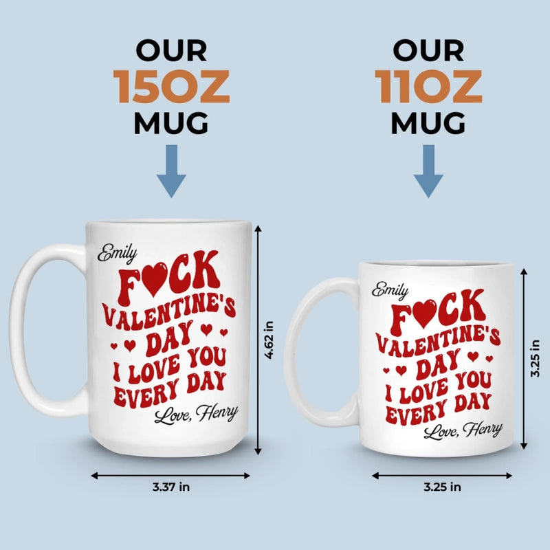 Custom Mug - Personalized Anniversary Valentine Wedding Gifts For Husband And Wife, Him And Her - My One And Only