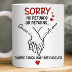 Custom 3D Inflated Effect Printed Mug - Personalized Anniversary Wedding Gifts For Husband And Wife, Him And Her - Side By Side Feels Natural