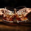 Custom Whiskey Glass - Personalized Anniversary Wedding Gifts For Husband And Wife, Him And Her - No Refunds, Forever Yours