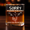 Custom Whiskey Glass - Personalized Anniversary Wedding Gifts For Husband And Wife, Him And Her - No Refunds, Forever Yours
