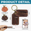 Custom Photo Wooden Keychain - Personalized Anniversary Wedding Gifts For Husband And Wife, Him And Her - You Make Moments Matter