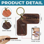 Custom Photo Wooden Keychain - Personalized Anniversary Wedding Gifts For Husband And Wife, Him And Her - You Make Moments Matter