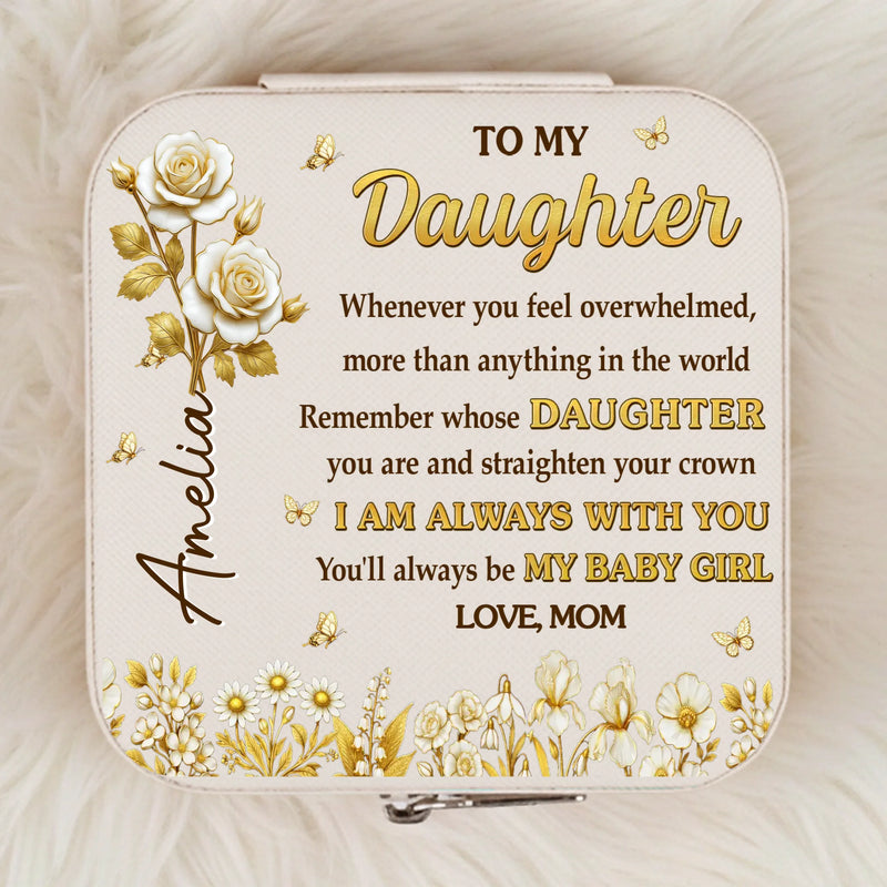 Custom Square Jewelry Case - Personalized Birthday Gifts For Mom, Daughter - Always Loved Beyond Words