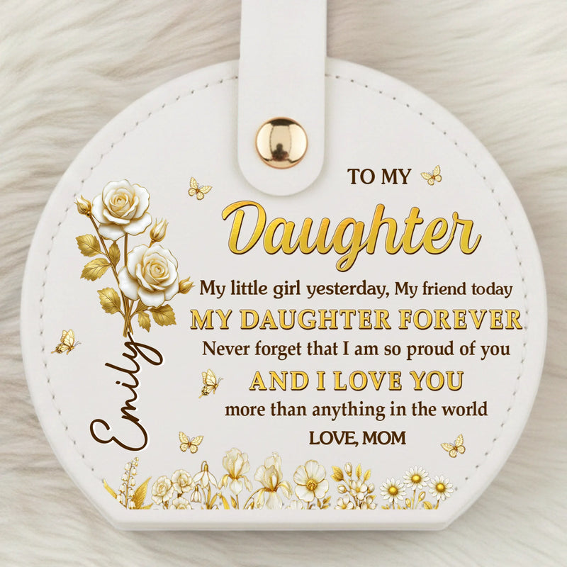 Custom Jewelry Box With Handle - Personalized Birthday Gifts For Mom, Daughter - Always Proud Of You