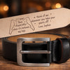 Custom Engraved Leather Belt - Personalized Anniversary Wedding Gifts For Husband And Wife, Him And Her - Our Hearts Stay Close