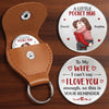 Custom Pocket Hug - Personalized Anniversary Christmas Wedding Gifts For Husband And Wife, Him And Her - A Piece Of Me For You To Hold