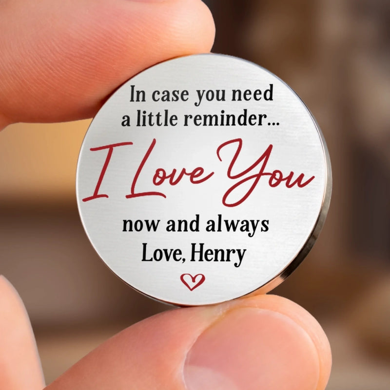 Custom Photo A Little Hug Goes A Long Way - Couple Personalized Custom Pocket Hug - Gift For Husband Wife, Anniversary