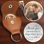 Custom Photo Thank You For Being Such An Immportant Piece Of My Story - Couple Personalized Custom Pocket Hug - Gift For Husband, Wife, Couple