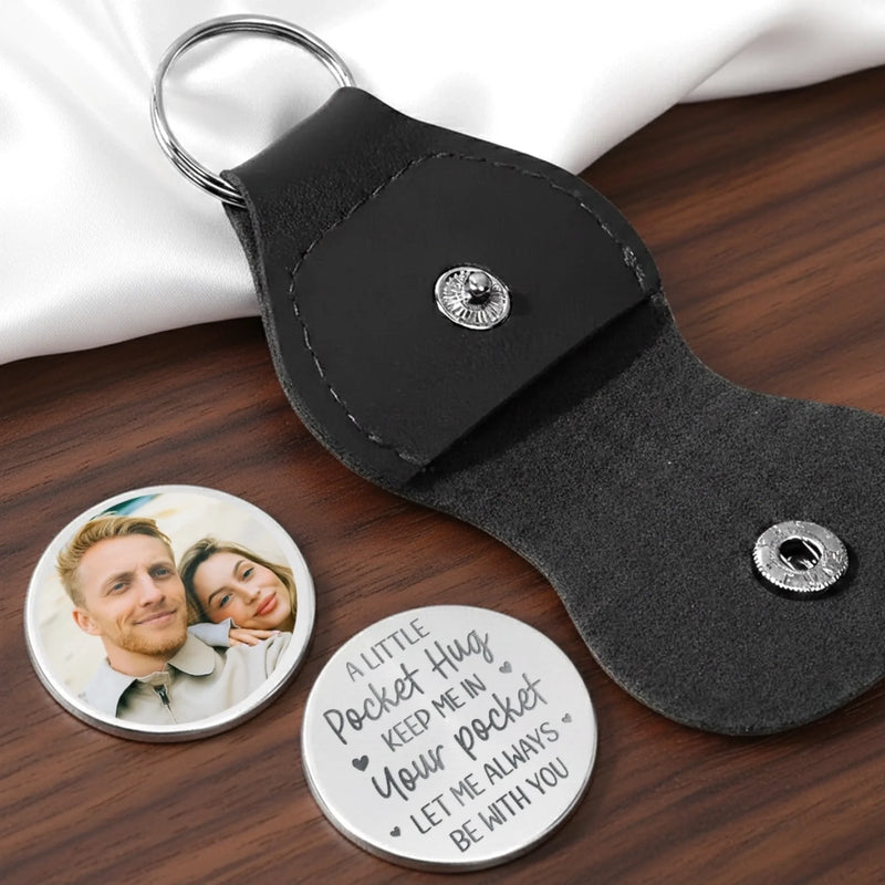 Custom Photo You Are My Forever, So Let Me Always Be With You - Couple Personalized Custom Pocket Hug - Gift For Husband Wife, Anniversary