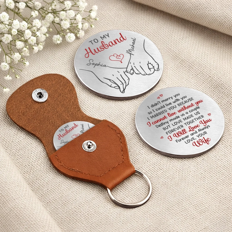 Custom Pocket Hug - Personalized Anniversary Wedding Gifts For Husband And Wife, Him And Her - Together We Make Sense