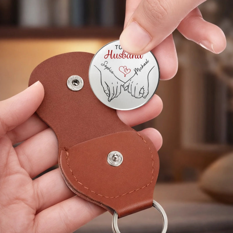 Custom Pocket Hug - Personalized Anniversary Wedding Gifts For Husband And Wife, Him And Her - Together We Make Sense