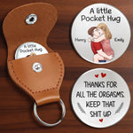 Custom Pocket Hug - Personalized Anniversary Wedding Gifts For Husband And Wife, Him And Her - Tiny Hug Endless Love