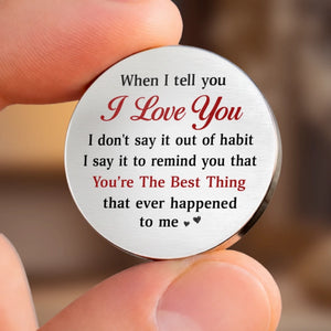 Custom Pocket Hug - Personalized Anniversary Wedding Gifts For Husband And Wife, Him And Her - Our Love Stays True