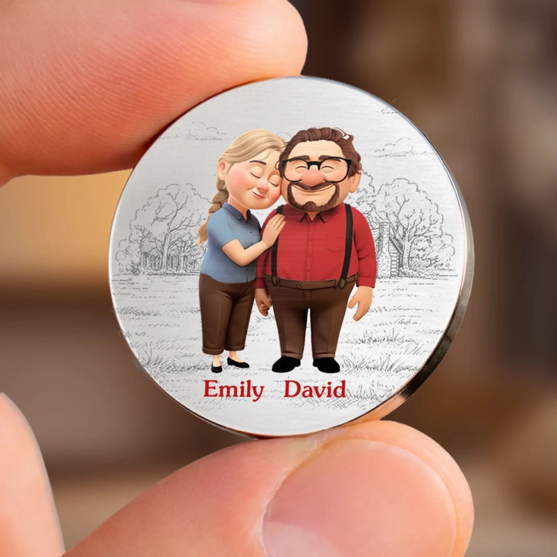 Custom Pocket Hug - Personalized Anniversary Wedding Gifts For Husband And Wife, Him And Her - See Yourself Through My Eyes