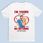 Custom Unisex T-shirt, Premium T-shirt, Hoodie - Personalized Anniversary Wedding Gifts For Husband, Wife, Couple - Yours Today, Tomorrow, Always
