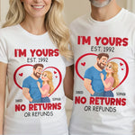 Custom Unisex T-shirt, Premium T-shirt, Hoodie - Personalized Anniversary Wedding Gifts For Husband, Wife, Couple - Yours Today, Tomorrow, Always