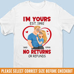 Custom Unisex T-shirt, Premium T-shirt, Hoodie - Personalized Anniversary Wedding Gifts For Husband, Wife, Couple - Yours Today, Tomorrow, Always