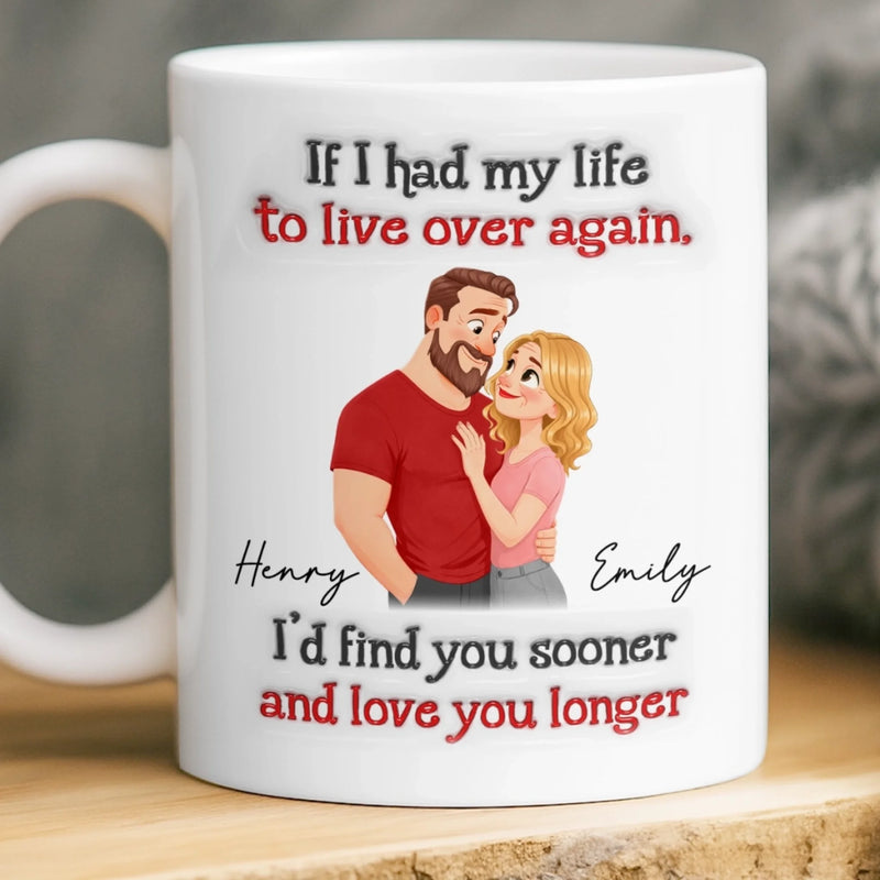 Custom Mug - Personalized Anniversary Wedding Gifts For Husband And Wife, Him And Her - Love Grows Here