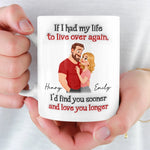 Custom Mug - Personalized Anniversary Wedding Gifts For Husband And Wife, Him And Her - Love Grows Here