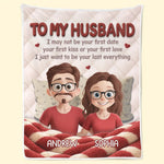Custom Blanket - Personalized Anniversary Wedding Gifts For Husband And Wife, Him And Her - Love Grows Quietly Here