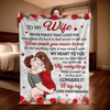 Custom Blanket - Personalized Anniversary Wedding Gifts For Husband And Wife, Him And Her - Together Feels Just Right