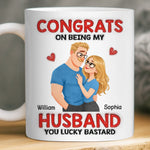 Custom 3D Inflated Effect Printed Mug - Personalized Anniversary Wedding Gifts For Husband And Wife, Him And Her - You’re Welcome, Handsome