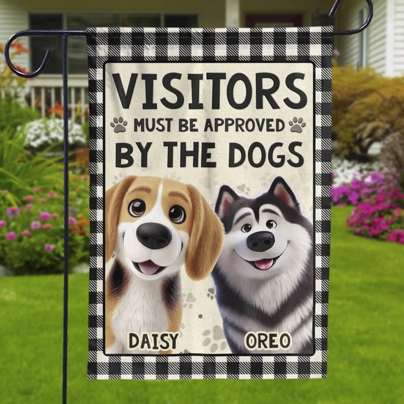 Custom Flag - Personalized Birthday Gifts For Dog Lovers, Dog Dad And Mom - This Home Has Dogs