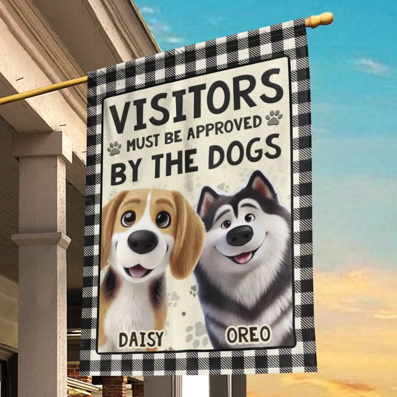 Custom Flag - Personalized Birthday Gifts For Dog Lovers, Dog Dad And Mom - This Home Has Dogs