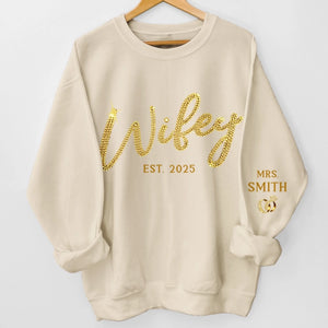 Custom Unisex Sweatshirt, Hoodie With Design On Sleeve - Personalized Anniversary Wedding Gifts For Husband And Wife, Him And Her - You Make Life Feel Kinder