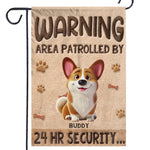 Custom Flag - Personalized Birthday Gifts For Dog Lovers, Dog Dad And Mom - Security Provided By Dogs