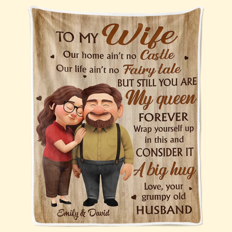 Custom Blanket - Personalized Anniversary Wedding Gifts For Husband And Wife, Him And Her - With You Everything Aligns