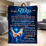 Custom Blanket - Personalized Anniversary Wedding Gifts For Husband And Wife, Him And Her - Side By Side Feels Natural