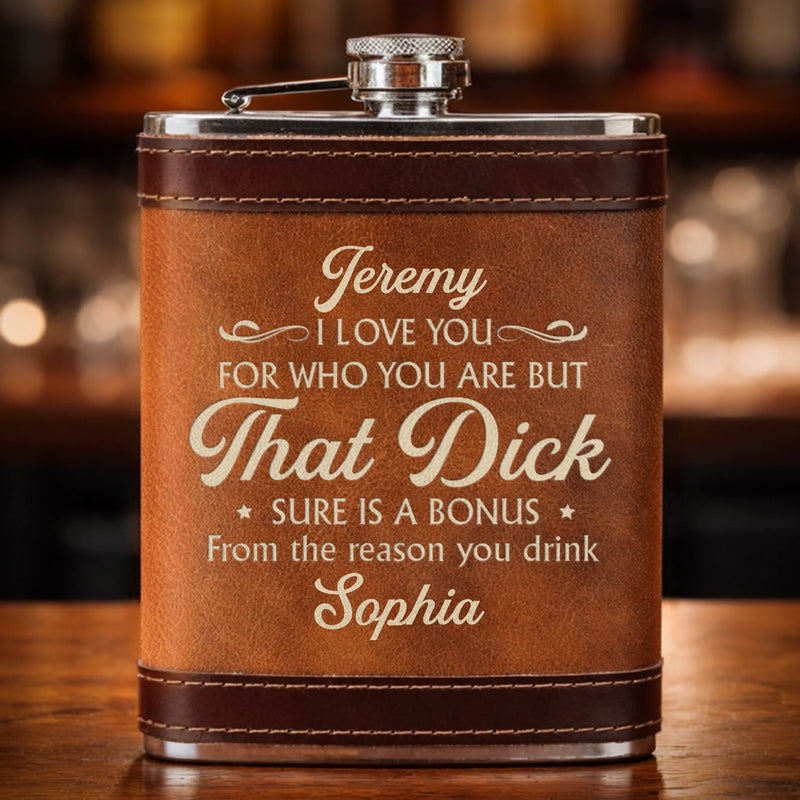 Custom Hip Flask Set - Personalized Anniversary Wedding Gifts For Husband And Wife, Him And Her - Us Feels Right Always