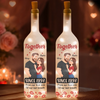 Custom Bottle Lamp - Personalized Anniversary Valentine Wedding Gifts For Husband And Wife, Him And Her - Love Feels Steady With You