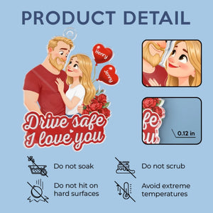 Custom Acrylic Car Ornament - Personalized Anniversary Wedding Gifts For Husband And Wife, Him And Her - Together We Build Something Real
