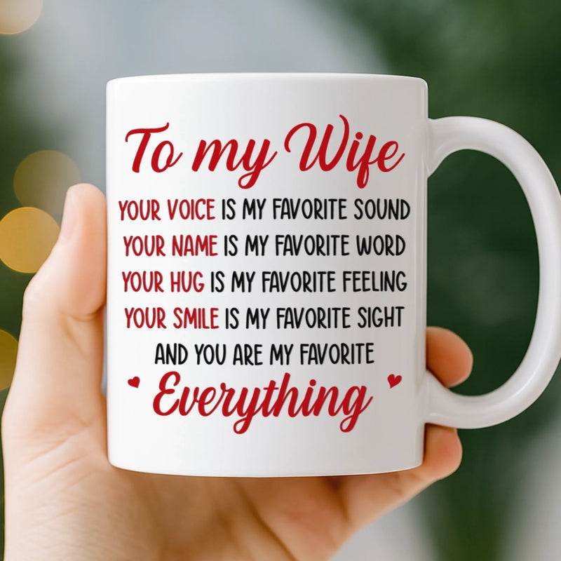Custom Mug - Personalized Anniversary Wedding Gifts For Husband And Wife, Him And Her - You Are My Daily Yes