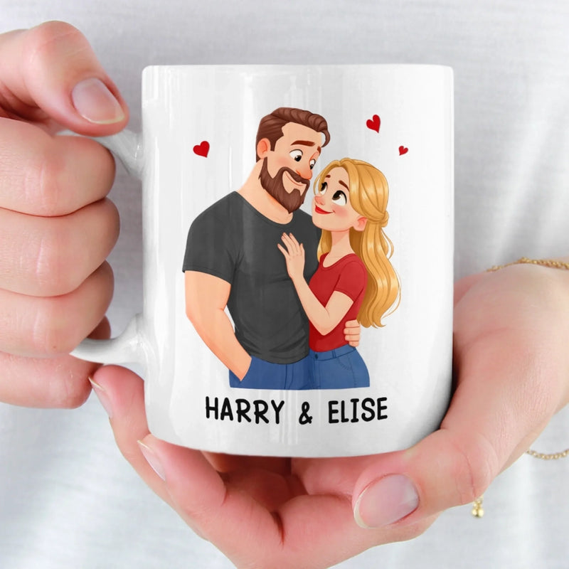 Custom Mug - Personalized Anniversary Wedding Gifts For Husband And Wife, Him And Her - You Are My Daily Yes
