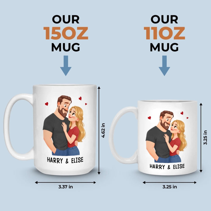 Custom Mug - Personalized Anniversary Wedding Gifts For Husband And Wife, Him And Her - You Are My Daily Yes