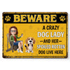 Custom Home Decor Metal Sign - Personalized  Birthday Gifts For Dog Lovers, Dog Dad And Mom - Dogs Rule Here