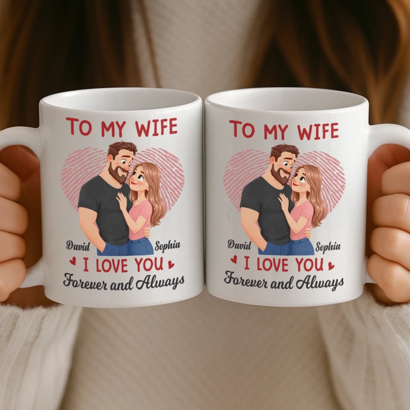 Custom Mug - Personalized Anniversary Wedding Gifts For Husband And Wife, Him And Her - Love Feels Like Home