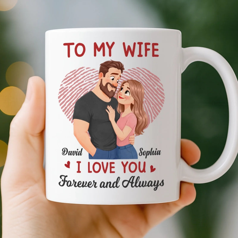 Custom Mug - Personalized Anniversary Wedding Gifts For Husband And Wife, Him And Her - Love Feels Like Home