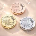 Custom Compact Mirror - Personalized Birthday Gifts For Daughter, Granddaughter - Beautiful Inside Out